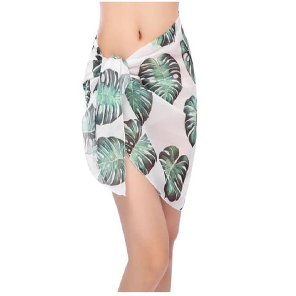 Pack Dam Sarong Bikini Wrap Kjolar Cover-ups för Chiffon Baddräkt