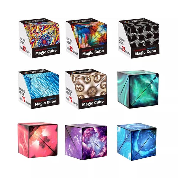 Magnetisk Magic Cube Variabel Anti Stress Julegave Børn Sjov Legetøj A6