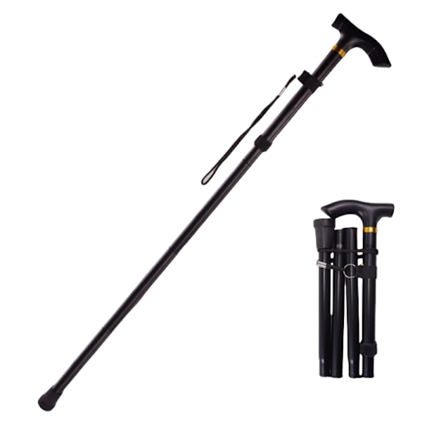 Foldable Hiking Sticks for Trekking Svart Sort