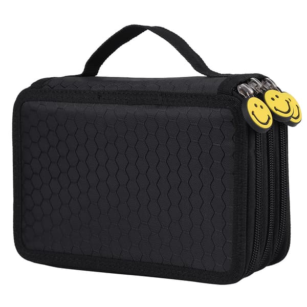 52 rum Stor Kapacitet Penalhus Tegne Male Opbevaringspose (Sort)