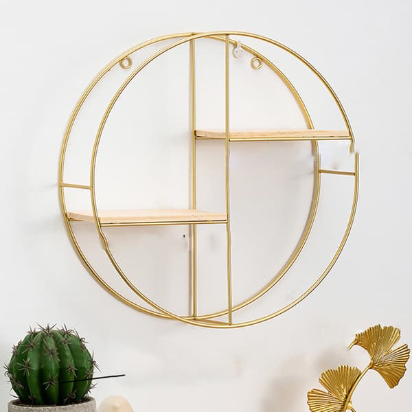 Multifunksjonell nordisk lett luksus vind jern geometrisk veggdekorasjon for hjemmet daglig Four-layer Vertical Square Frame
