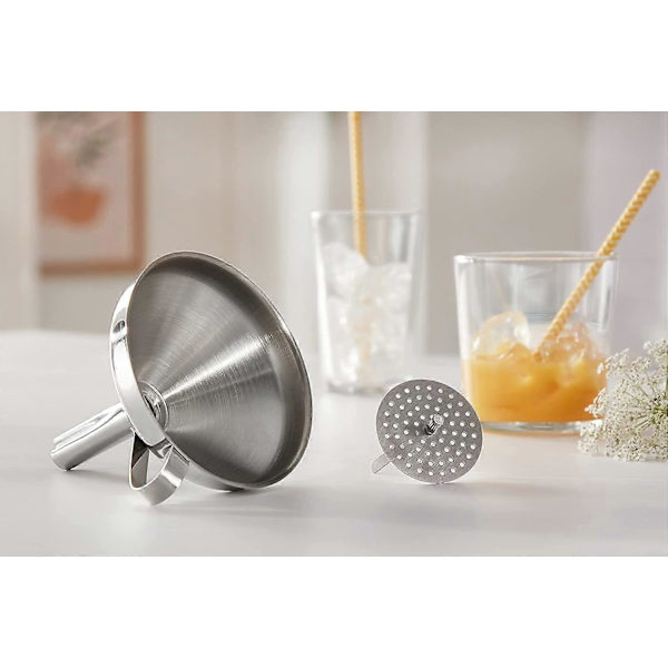 Tragt med æsel INOX Diameter 15cm
