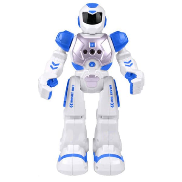 Fjärrkontrollrobot för barn, intelligent programmerbar robot med infraröda kontrollleksaker, dans, sång, mångång och LED-ögon, gestkontroll Blue