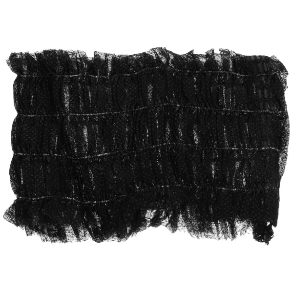 100 st Engångspannband Ansiktsbehandlingar Spa Head Wrap Non-woven inlindat hårband Black 13.5x10cm