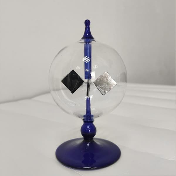 Bladroterande Glas Vädermölla Solcellsdriven Crookes Radiometer Ljusmölla/Pedagogisk Undervisning S