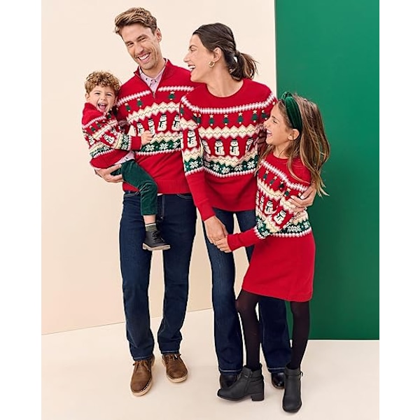 Langærmet julesweater til kvinder L