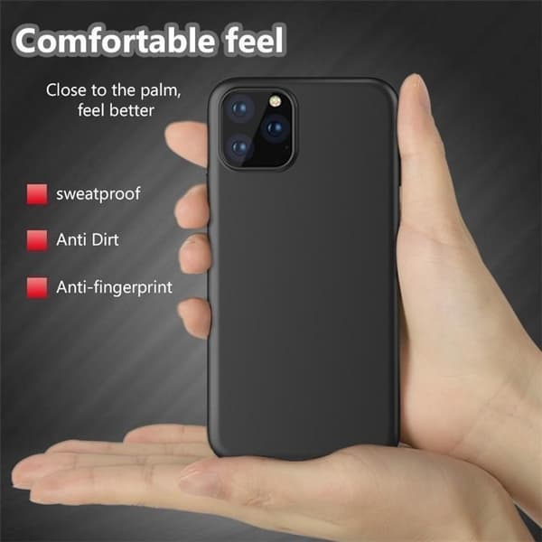 iPhone 15 Pro Max - Mat Sort Cover Svart black