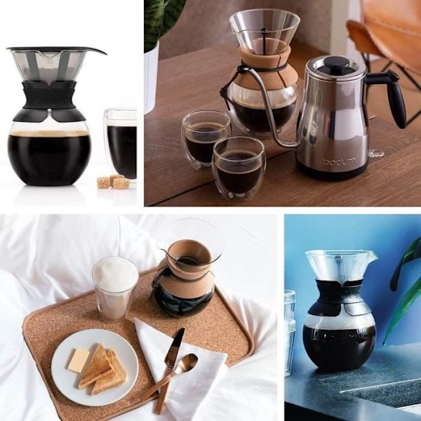 Till över - Bodum Kaffemaskine, permanent filter i rustfrit stålnet, 0,5 L, 4 kopper