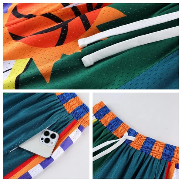 2026 Sommar Mesh Andningsbara Basketshorts Sportshorts 34 S