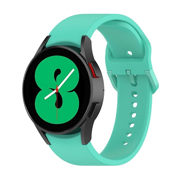 Silikonarmbånd for Samsung Galaxy Watch4 40mm / 44mm flatt spenne Mint Green