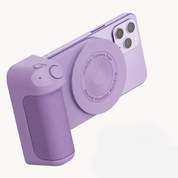 Magnetisk Kameragrep og Stativ – Håndholdt Stabilisator for Smarttelefoner Purple