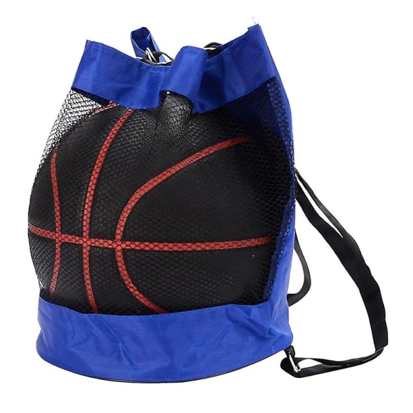 Utomhussport Basket Ryggsäck Oxford Cloth Shoulder Messenger Bag Basket Net Bag Volleyboll Fotbollsväska Black