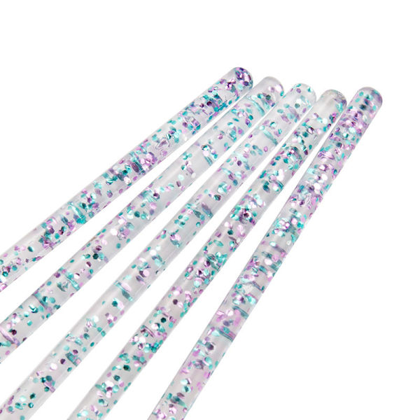 5 stk. Eksklusive akryl/UV pensler til negle Multicolor multifärg