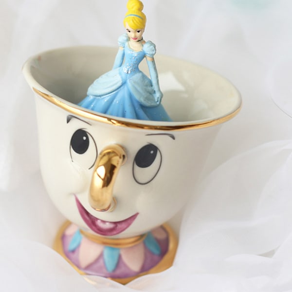 Tecknad Ny Skönheten och Odjuret Tekanna Mugg Tekanna Mugg Ett Set Härlig & Kopp Set Tekanna Mugg Födelsedagspresent 6pcs