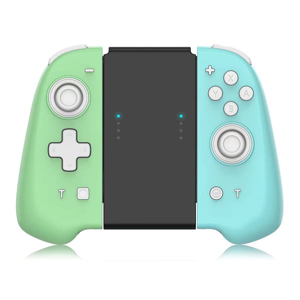 Kompatibel trådløs controller (V/H) til Switch / OLED Lite, joysticks med Custom Crossing Edition Green Blue