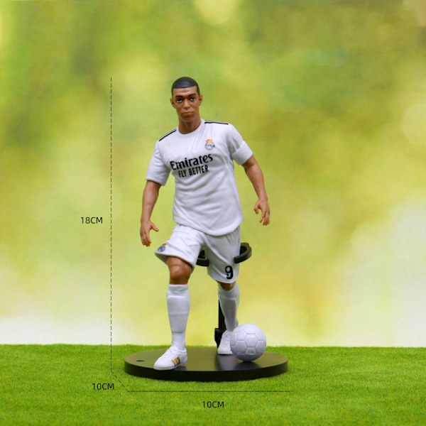 6kpl Uusia Jalkapallotähtiä FIFA C.Ronaldo Messi Mbappe Mallinuket Sarjakuva Söpöt Toimintahahmot Autotarvikkeet Jalkapallofanien Lahjat-Täydellinen 6