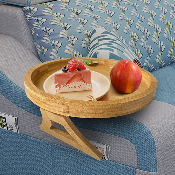 Bakke til sofa, sofa armlænsorganisator, træarmlæn til sofa