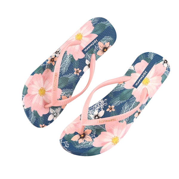 Flip Flops Dame Hawaiisk rosa pink 39