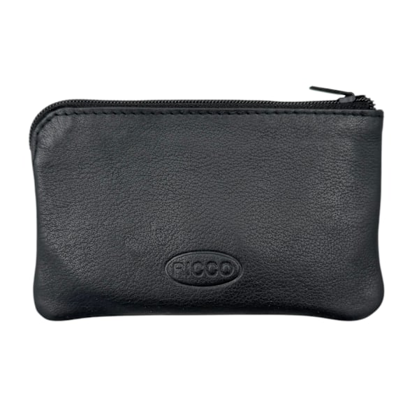 Aito nahkainen avainkotelo Musta one size Black