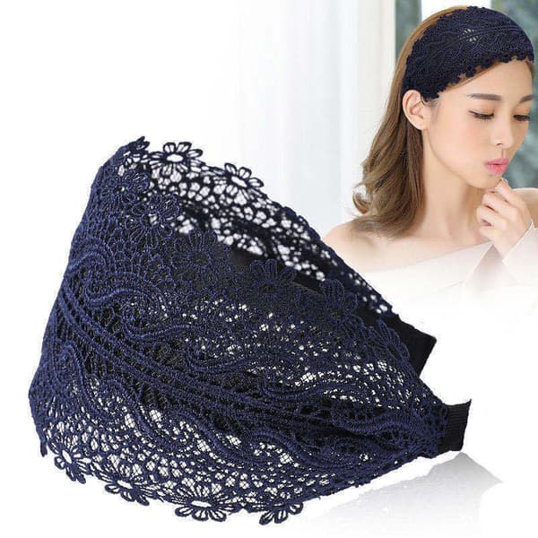 Blondehårbånd for kvinner, Boho Bandana Elastisk med minimalistisk design og bred brem-stil, Trendy Søtt Hjertehår grey