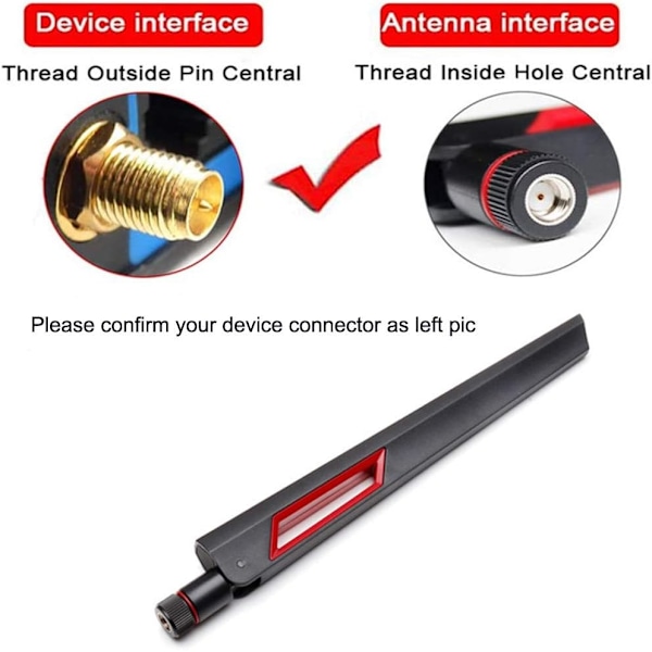 WiFi Antenne Dobbelbånd 2.4GHz 5.8GHz 10 DBI RP-SMA Router for PCI-E WiFi Nettverkskort USB Trådløs Adapter Sikkerhets IP Kamera og ASUS RT-AC68uLYB