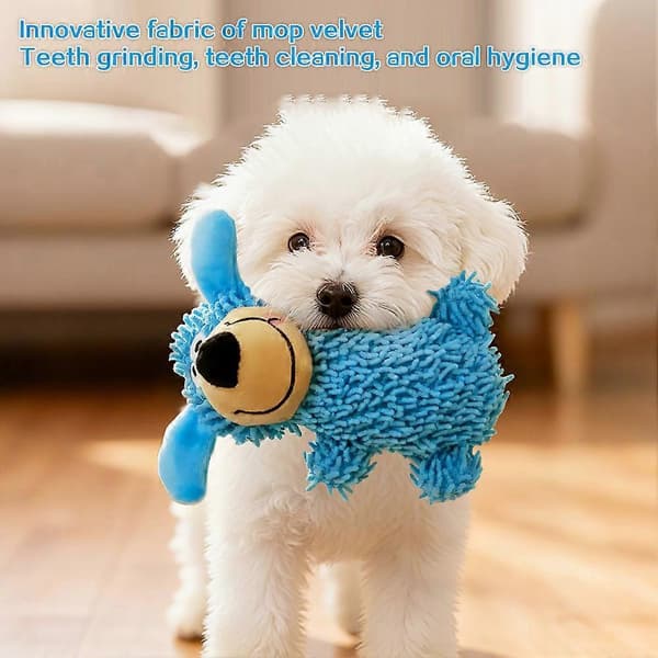 Small Medium Dog Teething Toy with Built-in Squeaker, Indestructible Dog Toy to Keep Them Busy