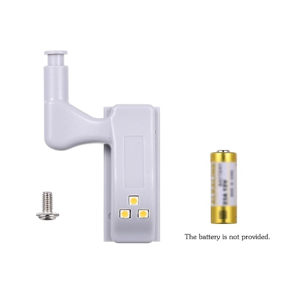 10 stk LED-sensor hengsellampe for kjøkkenskap, garderobe, varmhvit - WELLNGS Varm hvit Warm white 10pcs