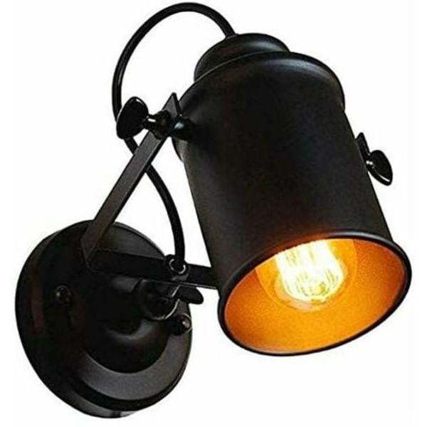 Retro industrielt loftlampe loftlampe indendørs væglampe retro industrielt loft stil E27 base til barer, restauranter, caféer Y