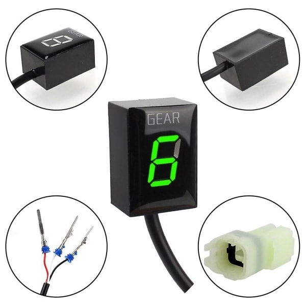 IC Motorcykel Hastighedsmåler LED Gearindikator til Kawasaki NINJA650R Z800E Z650 NINJA650R 1-6 Gear