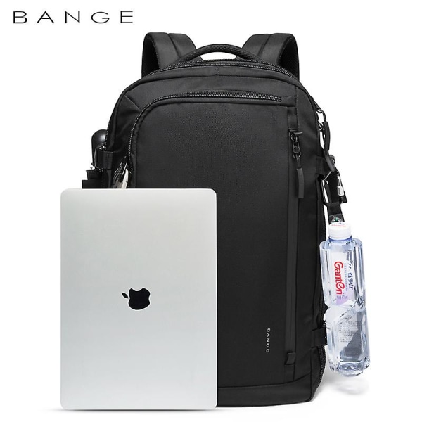 Ny design hållbart bagage utomhus multifunktionell män mode vattentät anti stöld rese laptop ryggsäck Black 15 inches