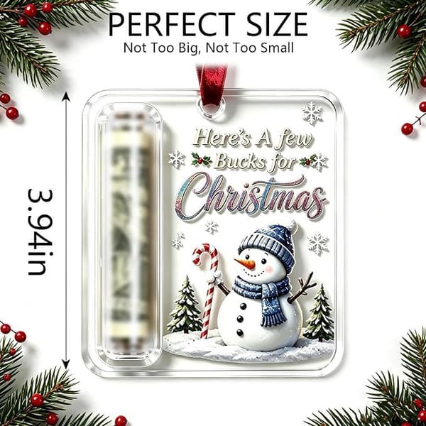 Julepynt til penge og godbidder (5 stk.) 5pcs