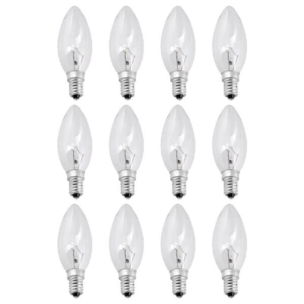 12x Ljuskälla 40W E14 Klar Vit Klassisk Glödlampa STOL