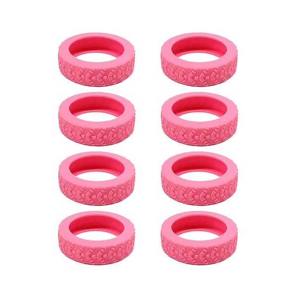 8 st Resväskehjulskydd Resväskehjulskydd ROSA Pink