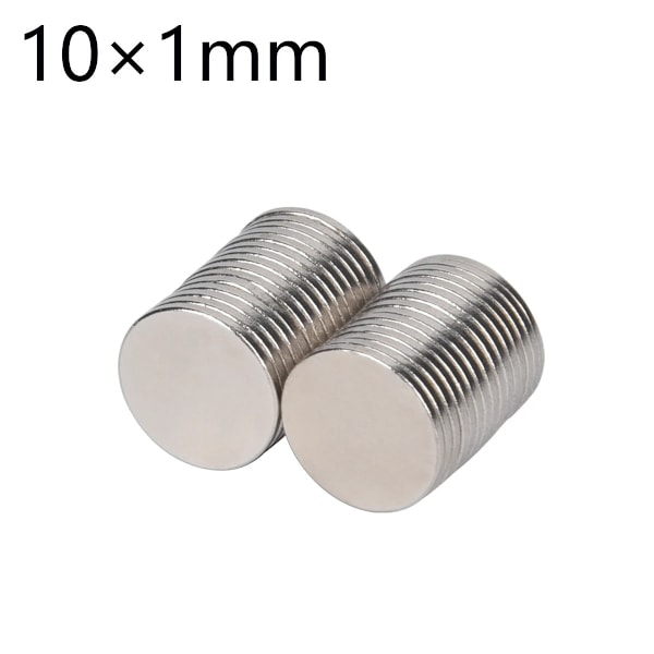 50 stk. 10 x 1 mm N35 Neodym Magneter NdFeB 12