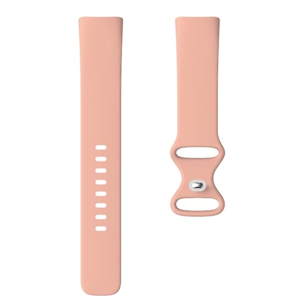 Justerbart Silikonarmband för Fitbit Charge 5 Klocka Pink