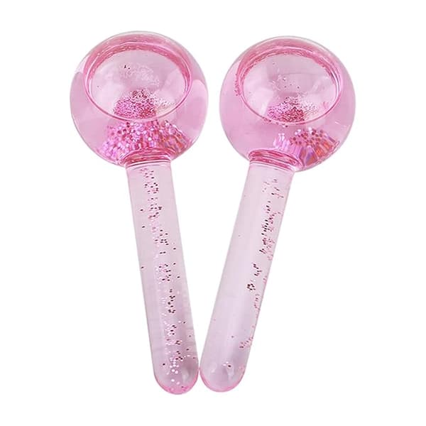 Ny isbehandling ansiktsmassage glasrulle rosa Pink B