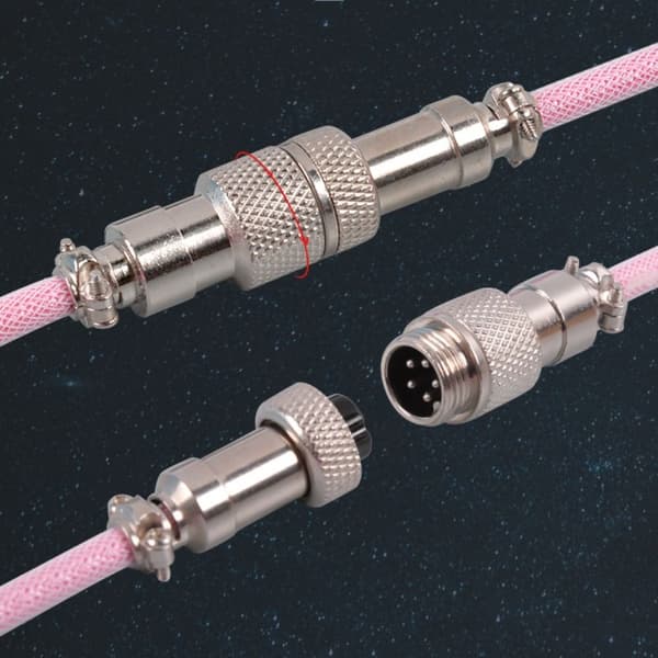 Mekaniskt tangentbord spiral kabel USB tangentbordskabel BLÅ blue