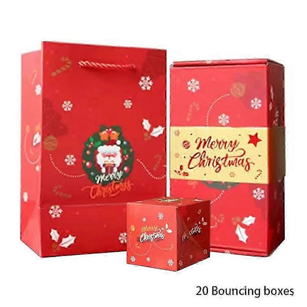 Jul-Pop-Up Pengar Presentask - Personlig DIY Foto Överraskning Explosion Box Julgåva för Barn Vuxna Santa Claus 20 Boxes