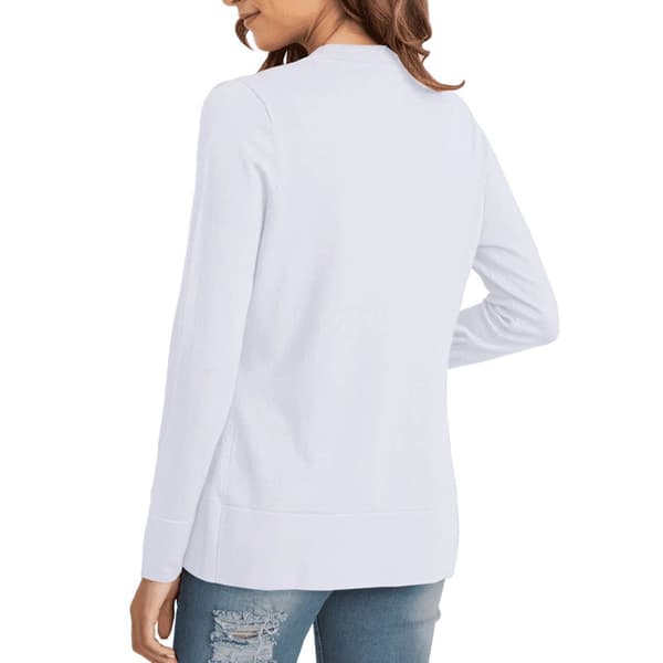 Lett langermet cardigan for kvinner, hvit white M