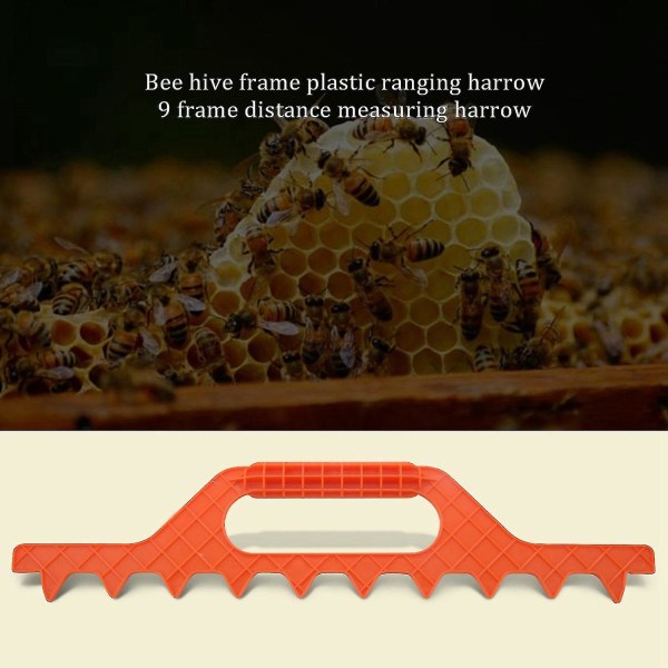 9 Frame Hive Spacer Bee Hive Ramavståndsverktyg Biodlingsutrustning Plast Biodlingstillbehör