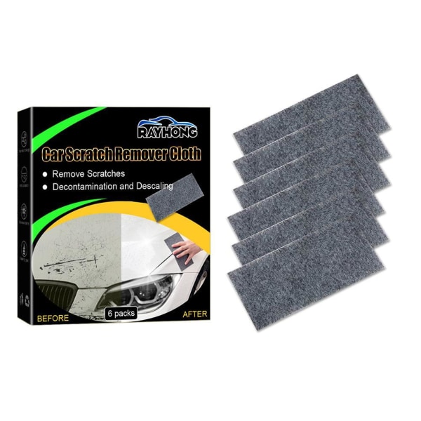 6-pak Nano Sparkle Cloth Bil Reparationsduk Nano Magic Cll