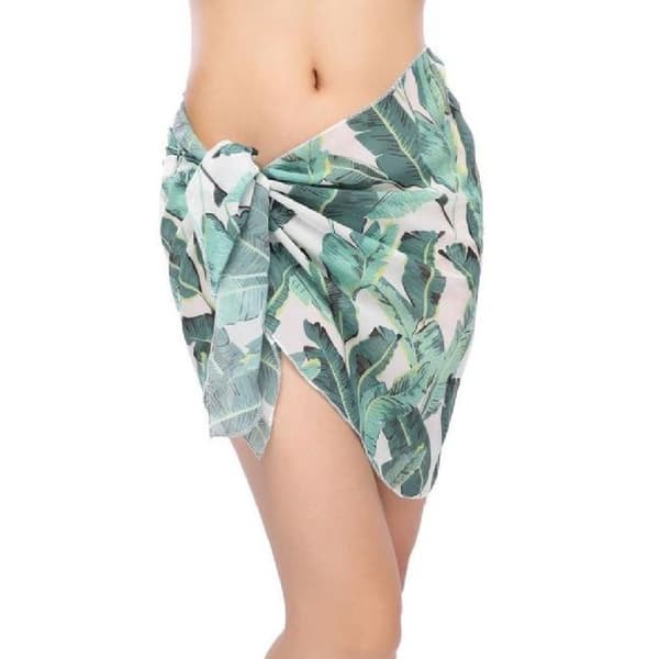 Pack Dam Sarong Bikini Wrap Kjolar Cover-ups för Chiffon Baddräkt