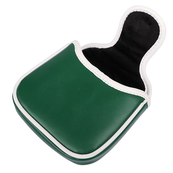 Golf Grön Vit Shamrock Golf Huvudskydd Magnetisk Mallet Putter Klubbskydd black