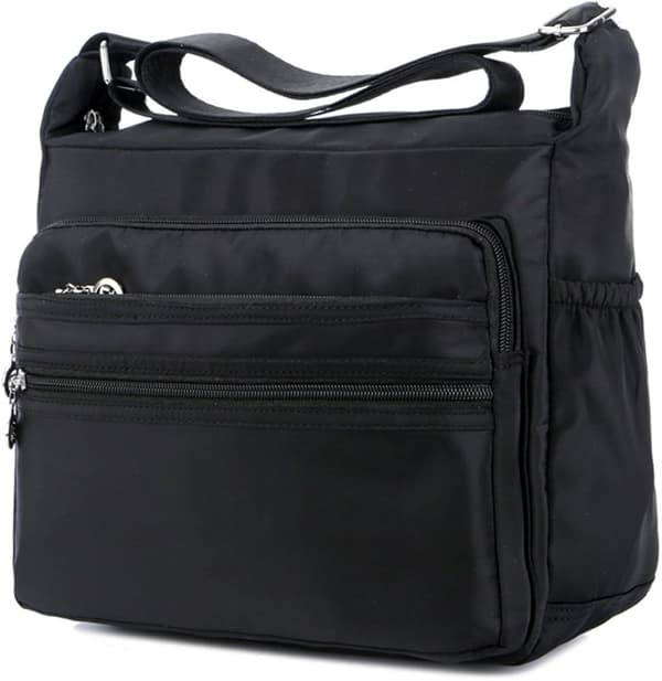 Nylon Oxford Messenger Taske (Sort), Kvinders Casual Canvas