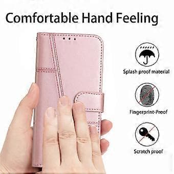 For Samsung Galaxy A06 Deksel Stativ Flip Beskyttende Lær Telefondeksel Style C