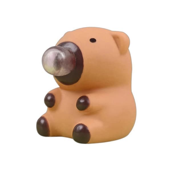 Nyhet Blåsande Bubbla Ventilerande Leksak Studsande Maltos Kläm Capybara Form Klämleksak Fotorekvisita