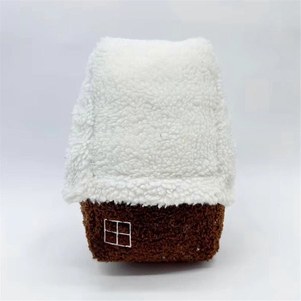 Plush Puterute Gingerbreadhus - Pynteputer, Lekeputer, Hjemmedekorasjon, Julegaver til Barn As Shown