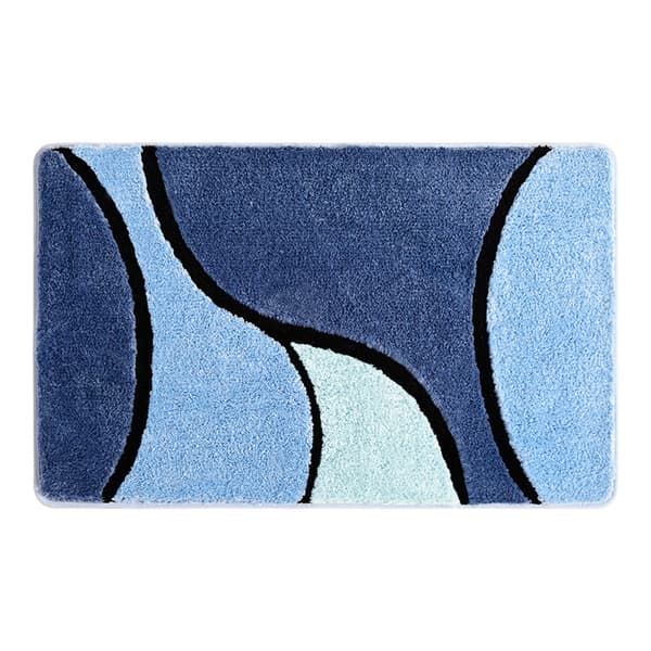 Skridsikker bademåtte, blød absorberende bademåtte blue 40*60cm