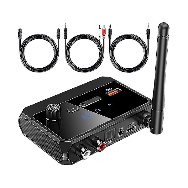 Bluetooth-adapter til stereomodtager - Bluetooth 5.3-modtager, trådløs lydadapter til hjemmestereo