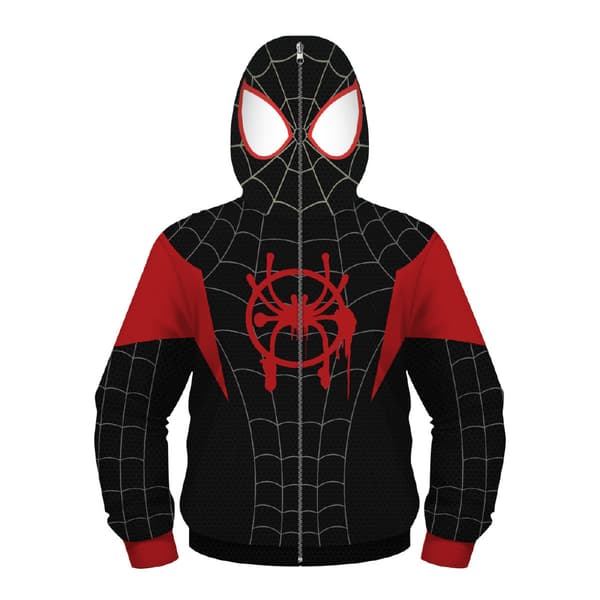 Barn Marvel Serie 3D Digitaltrykk Maskert Langermet Genser, Superhelt Cosplay Rollespill Hettegenser for Barn A1 M